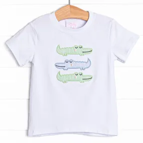 Dundee Dude Applique Top, White