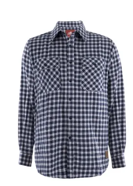 Dux-Bak by Thomas Cook Men's Campbell Flanelette L/S Shirt - Navy/White