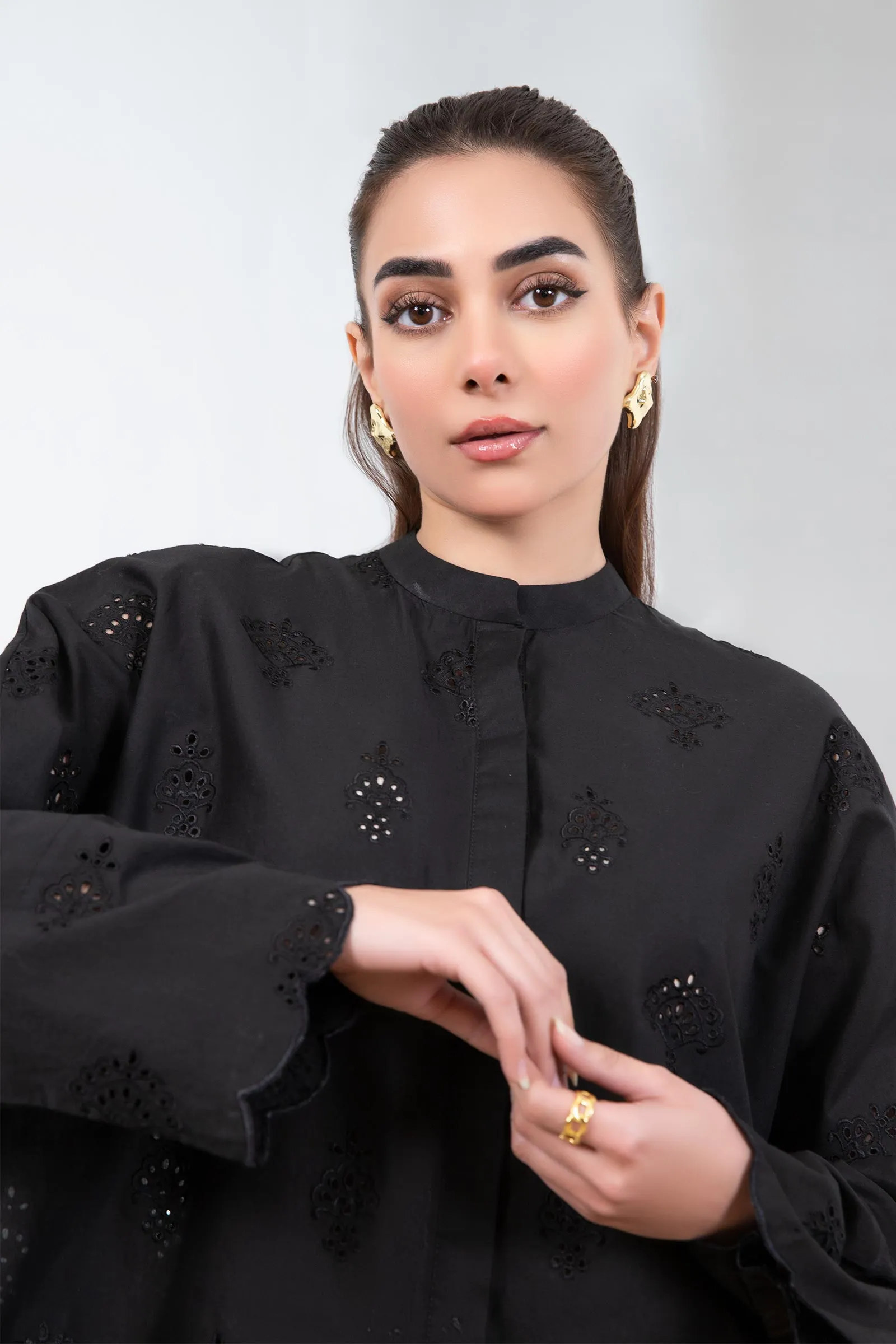 Embroidered Cambric Co-Ord Set | MB-EF24-160