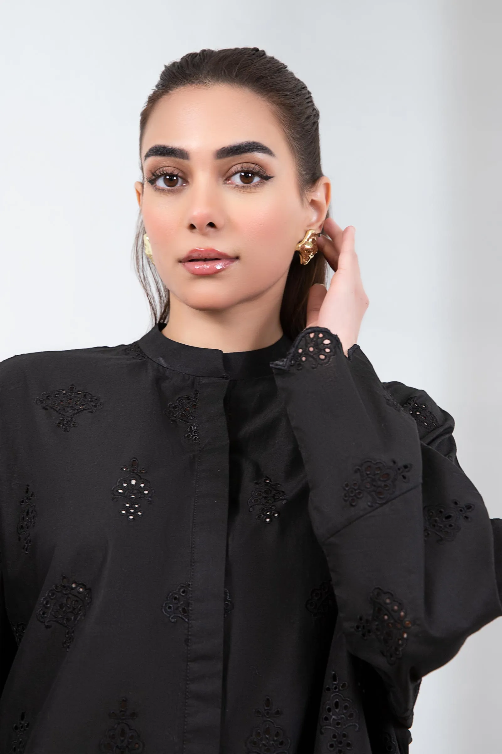 Embroidered Cambric Co-Ord Set | MB-EF24-160