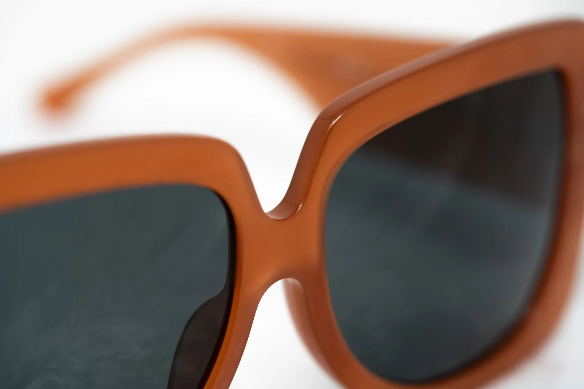 Erdem Ladies Sunglasses Oversized Burnt Orange and Grey