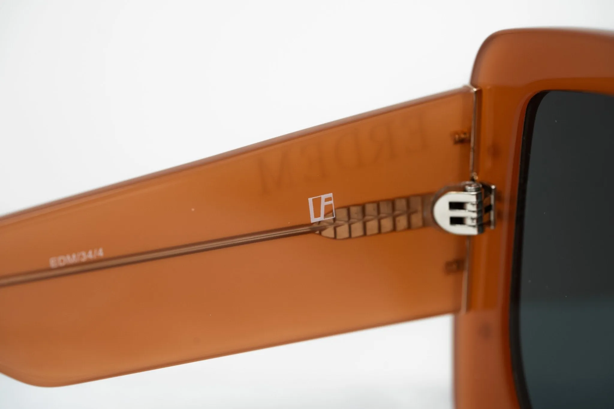 Erdem Ladies Sunglasses Oversized Burnt Orange and Grey