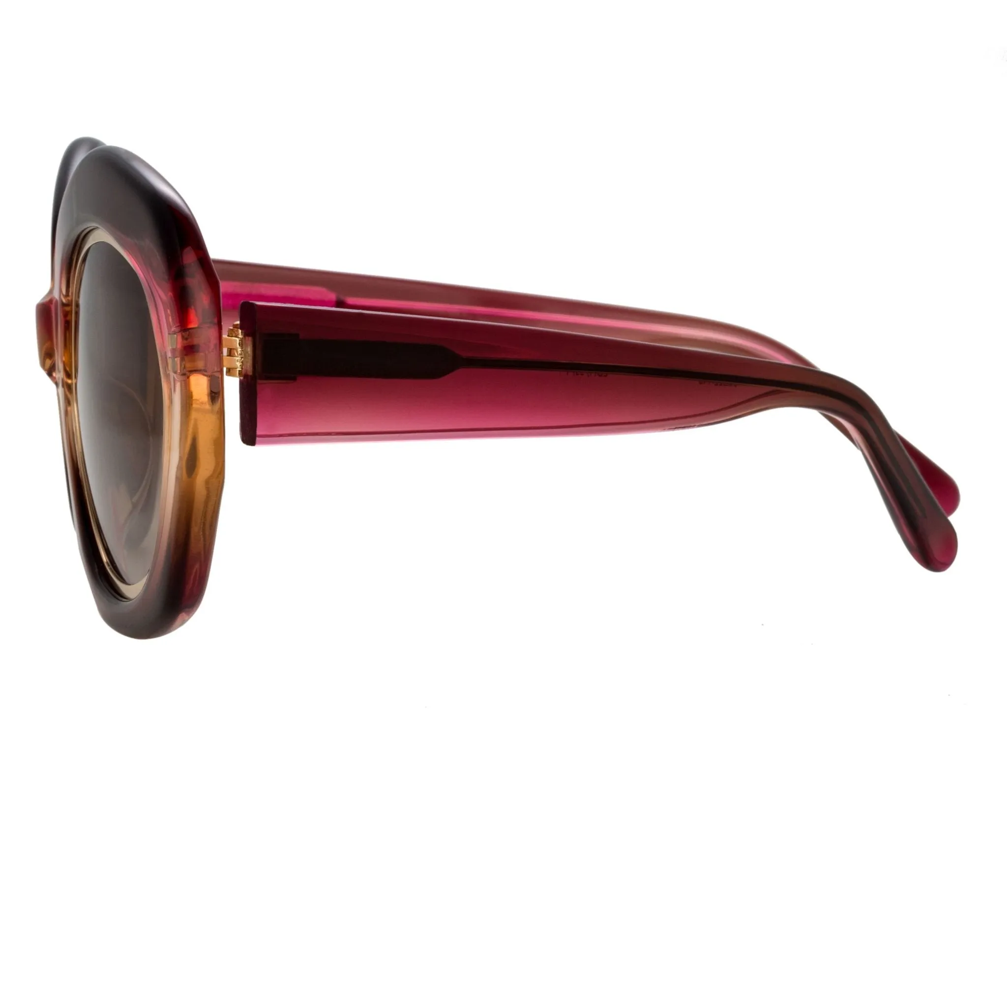 Erdem Ladies Sunglasses Oversized Purple Gold and Brown EDM33C1SUN