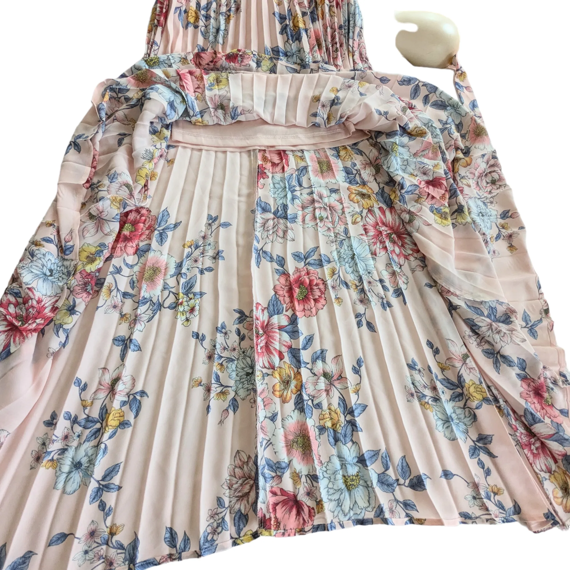 Evolution Pink Floral Maxi Dress Size Medium
