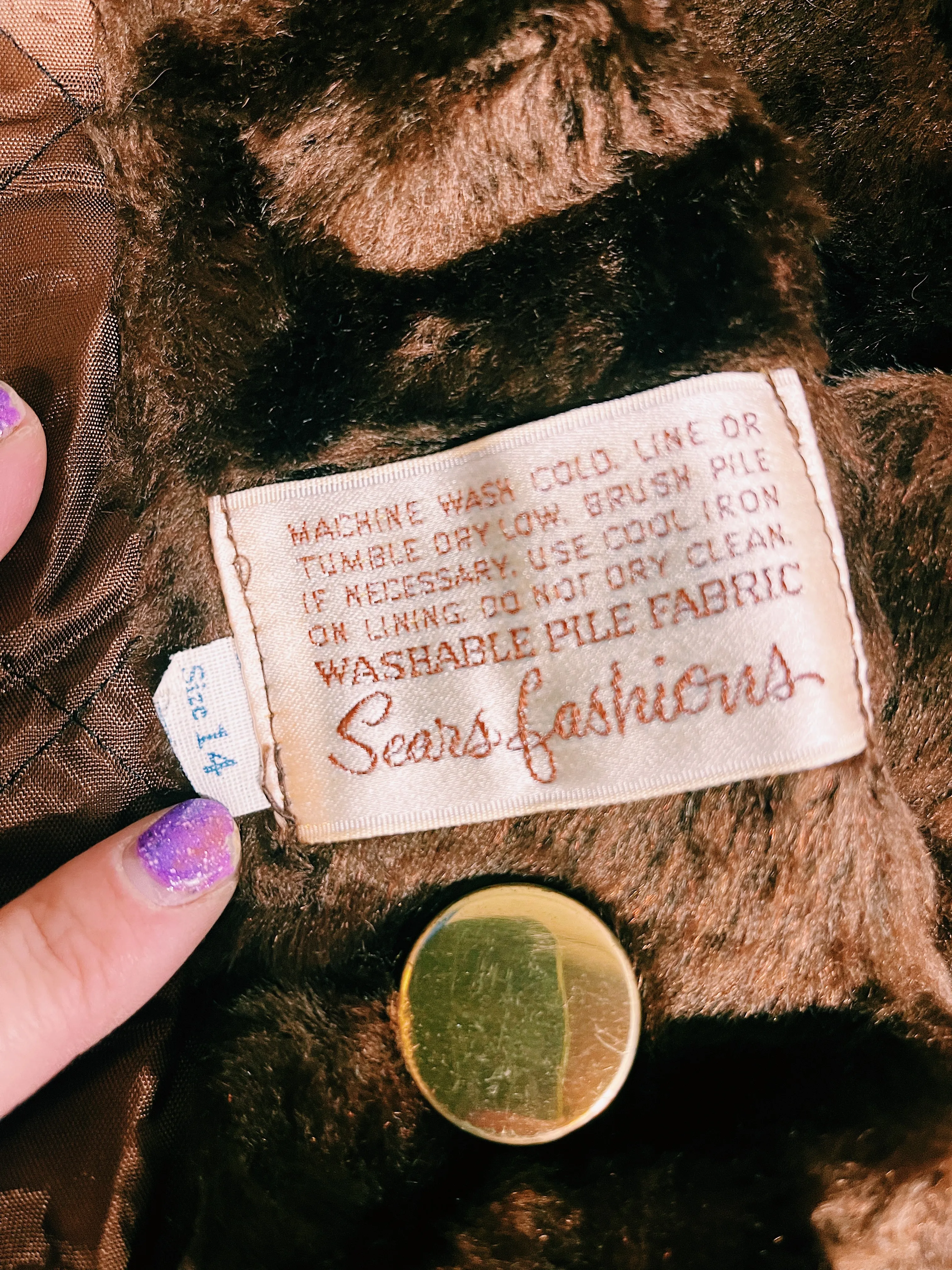 Faux Fur Pea Coat