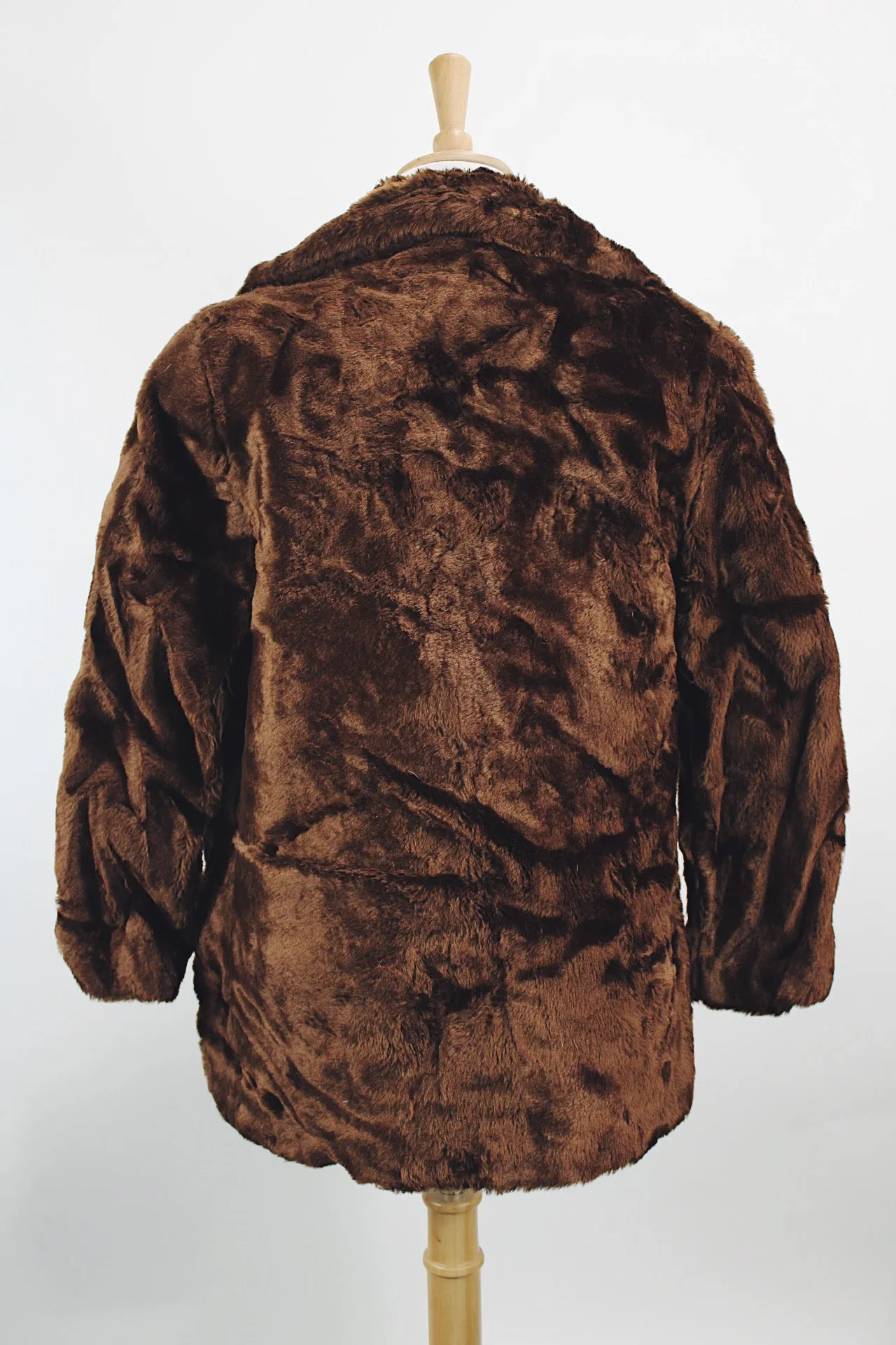 Faux Fur Pea Coat
