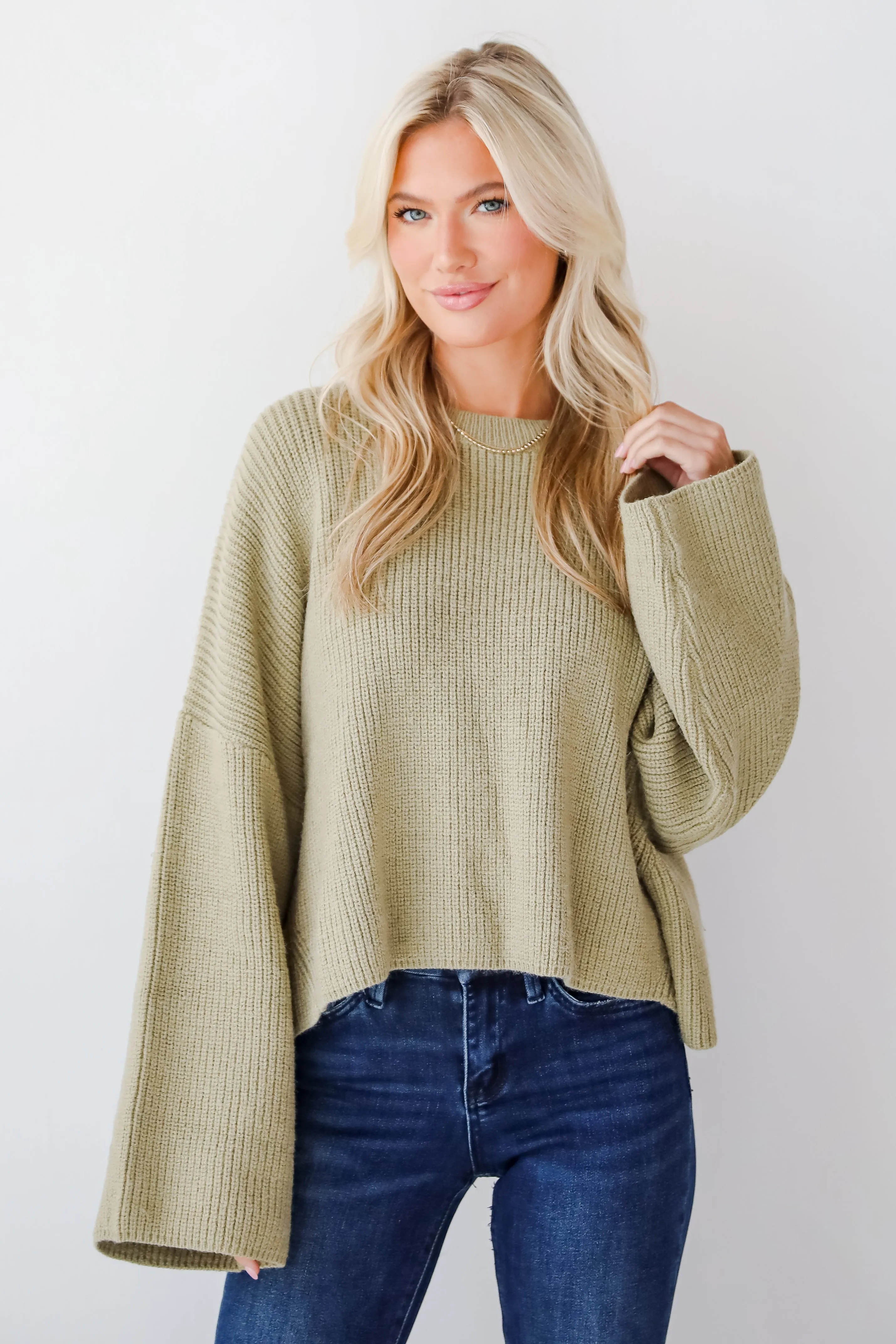 FINAL SALE - Signature Poise Green Sweater