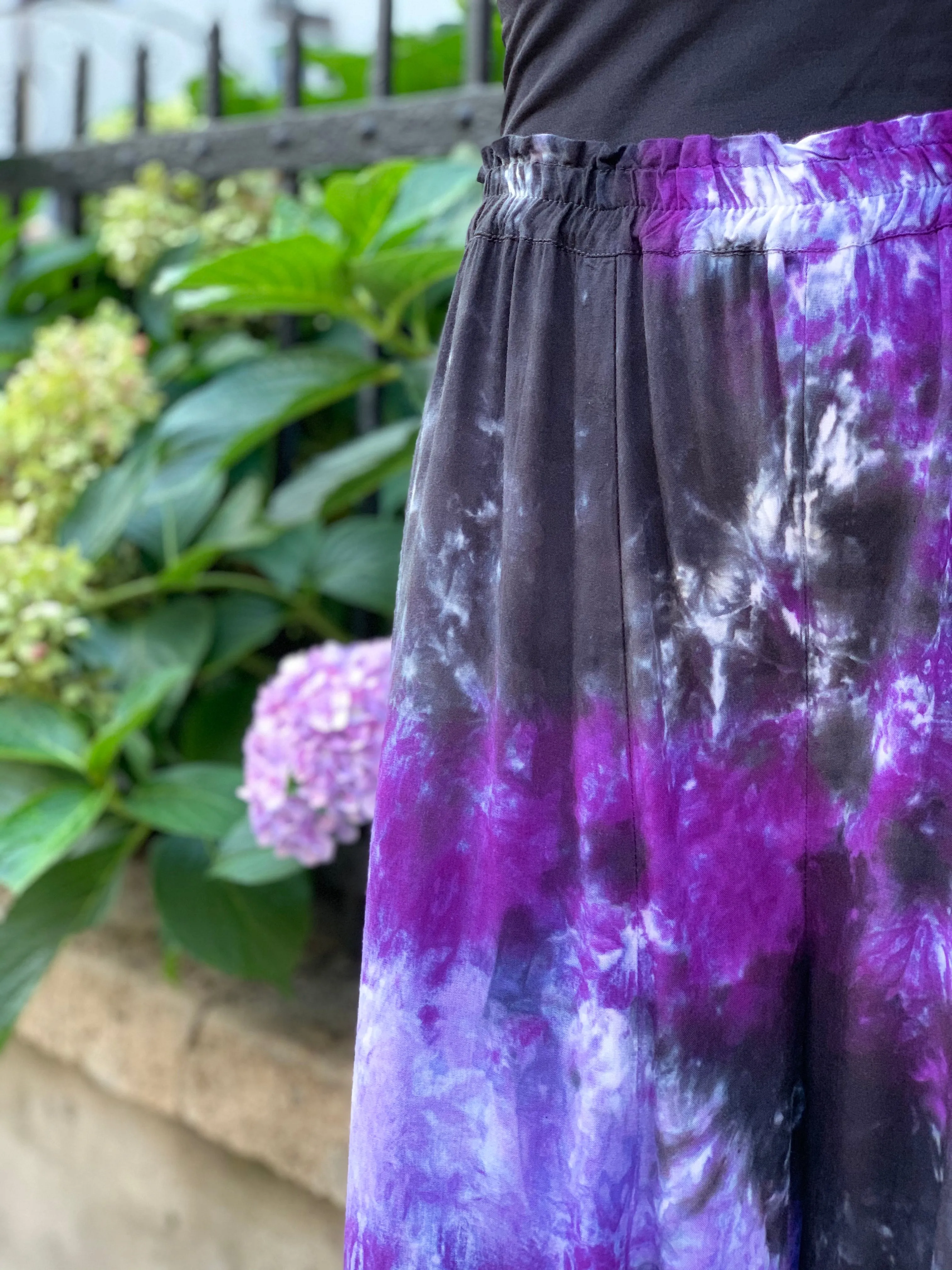 Flared ruffle pants