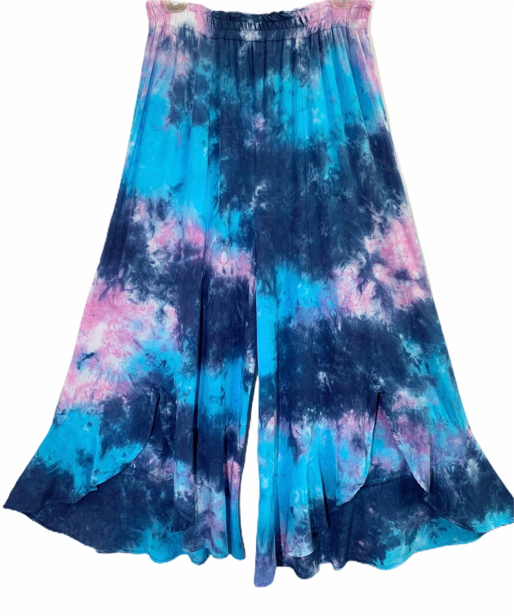 Flared ruffle pants