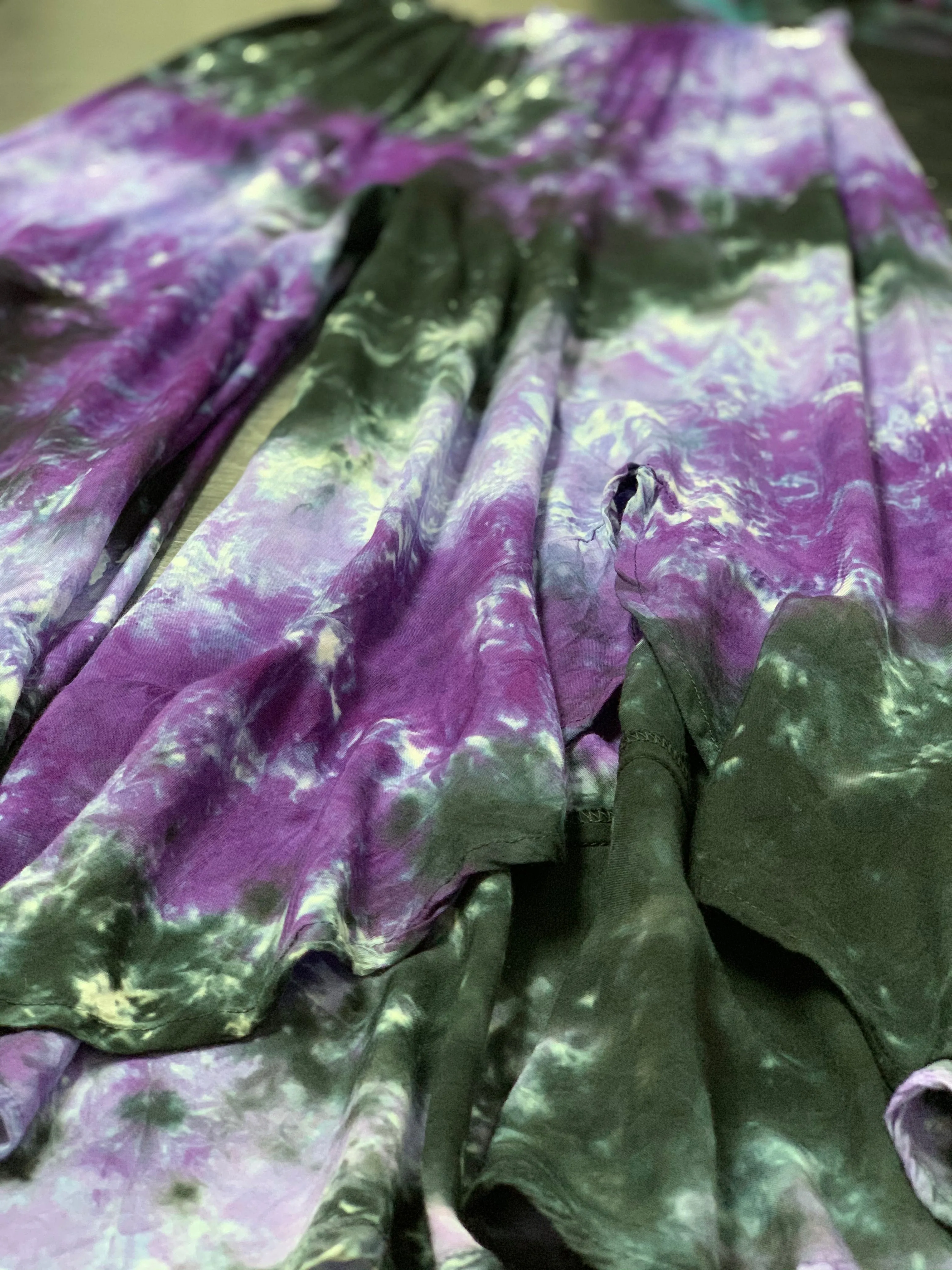 Flared ruffle pants