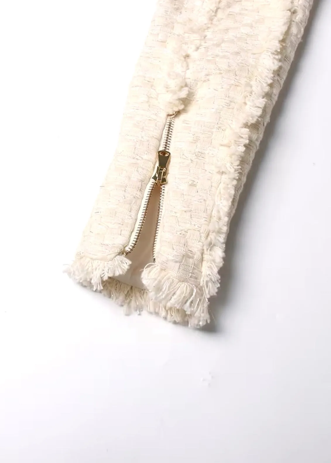 Flavie Fringe Trim Two-Piece Set