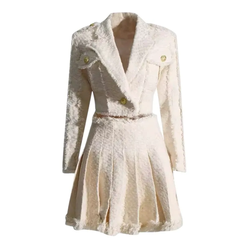 Flavie Fringe Trim Two-Piece Set