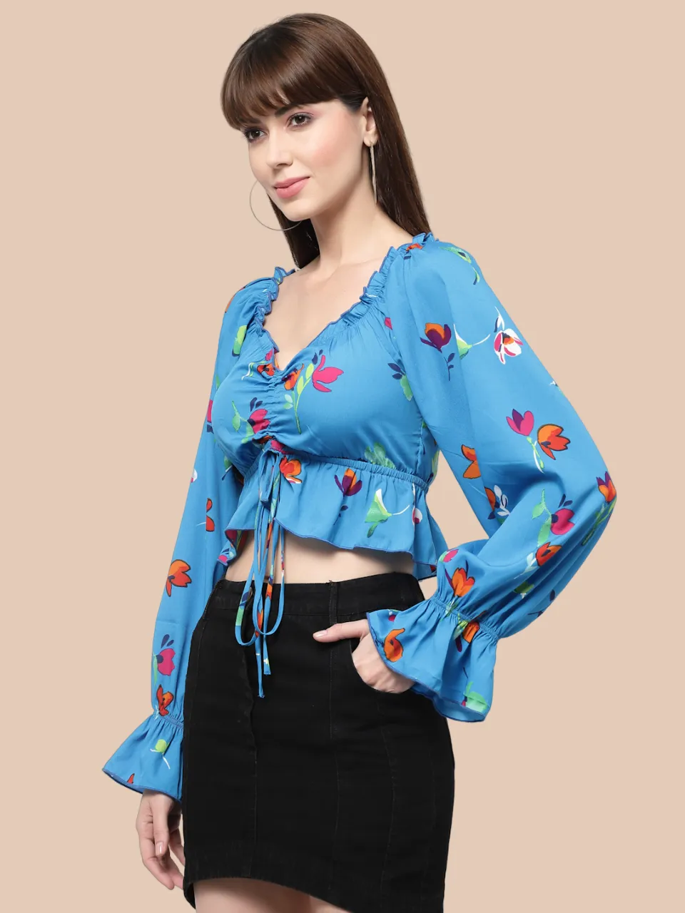 Flawless Trendy Women Printed Crop Top | FIFI