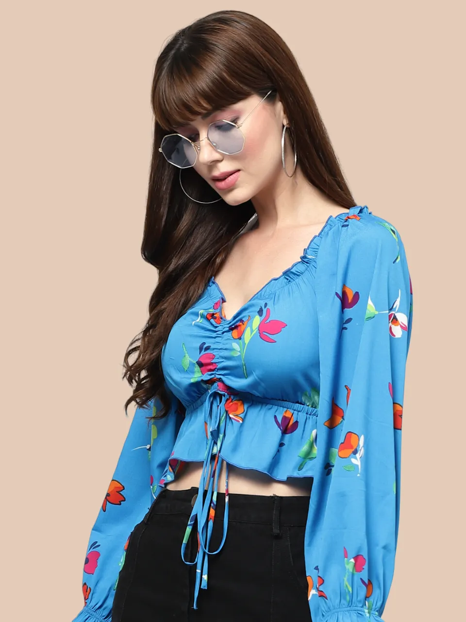 Flawless Trendy Women Printed Crop Top | FIFI