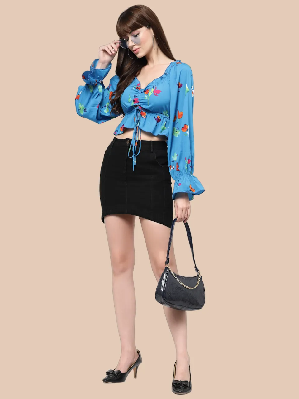 Flawless Trendy Women Printed Crop Top | FIFI