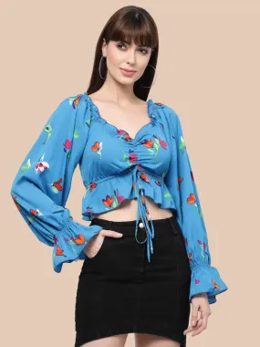 Flawless Trendy Women Printed Crop Top | FIFI
