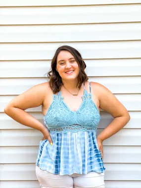 Floats My Boat Criss-Cross Back Bralette Tank