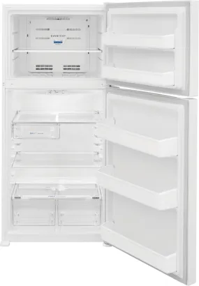 Frigidaire 18.3 Cu. Ft. Top Freezer Refrigerator LED Lighting Frost Free Defrost ADA Compliant in White
