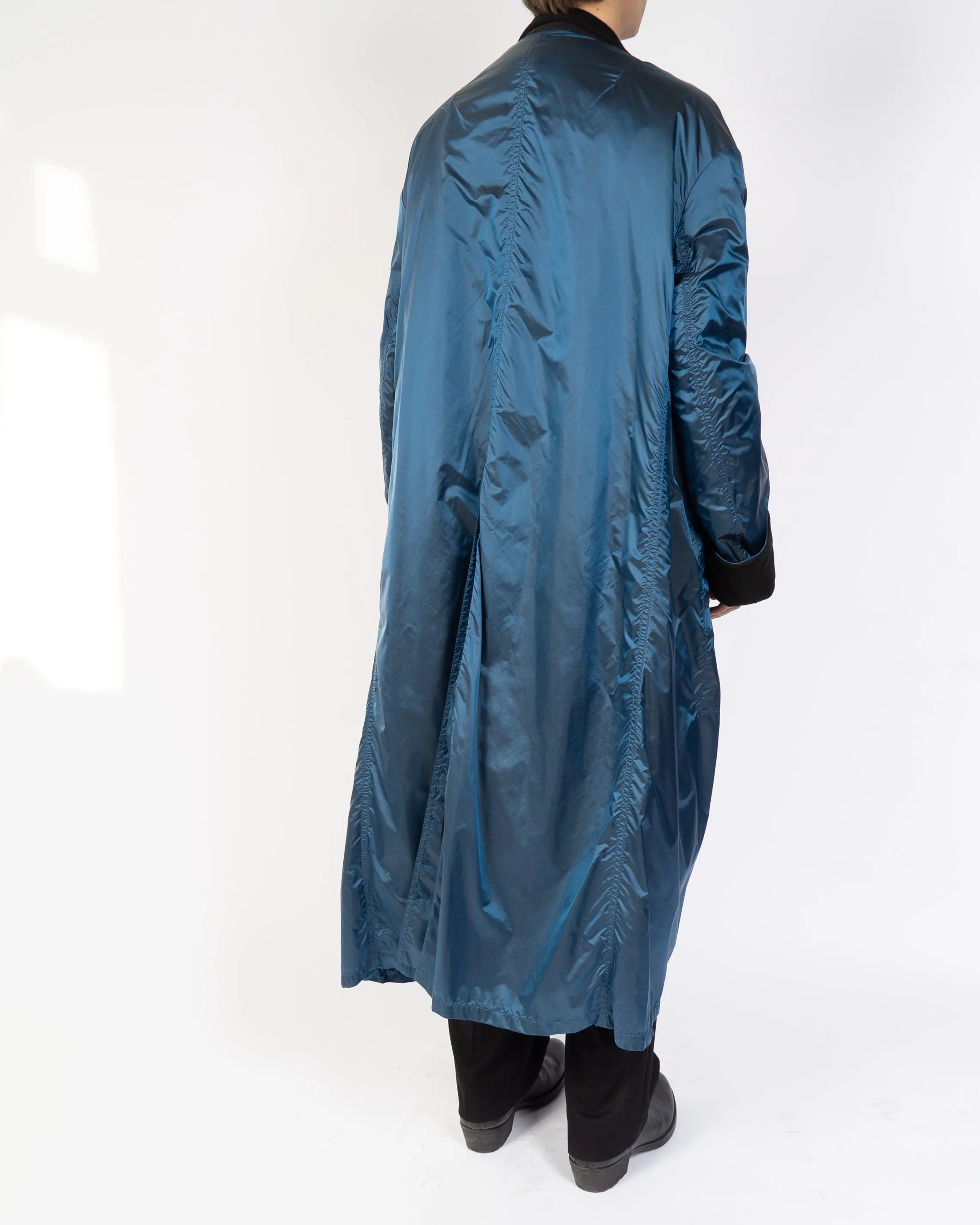 FW17 Blue Oversized Nylon Coat