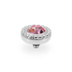 Ghiare and Light Rose Ring Gem Top 11mm