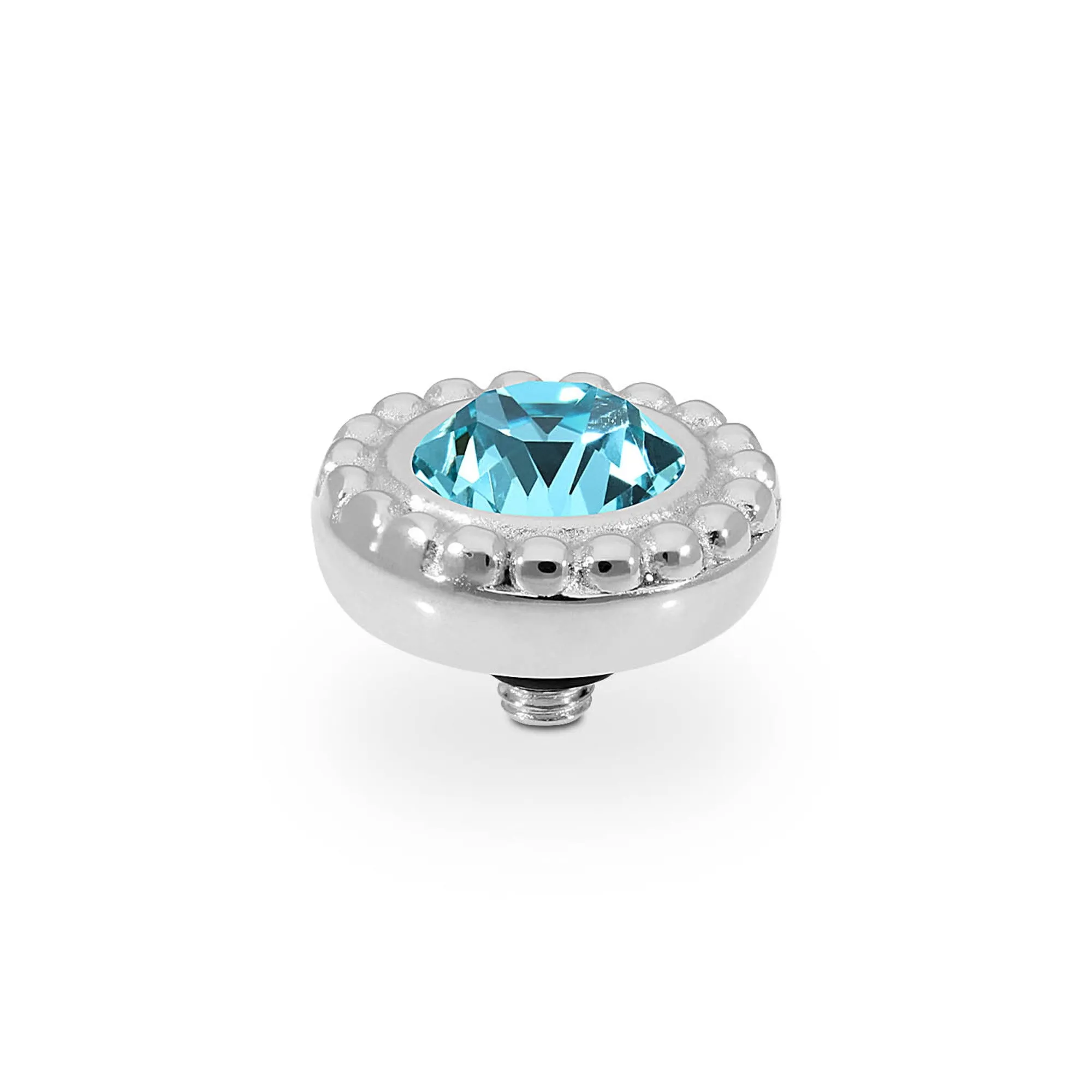 Ghiare and Light Turquoise Ring Gem Top 11mm