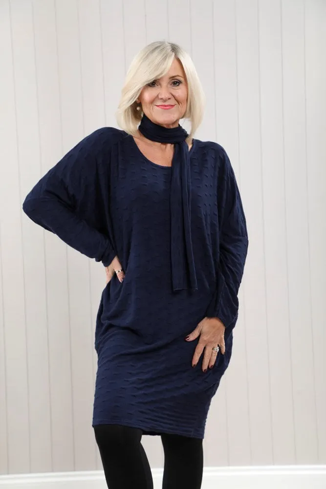 Goose Island Fine Knit Tunic & Scarf One Size Up to UK18