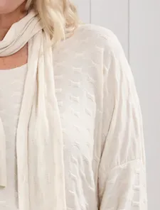 Goose Island Fine Knit Tunic & Scarf One Size Up to UK18