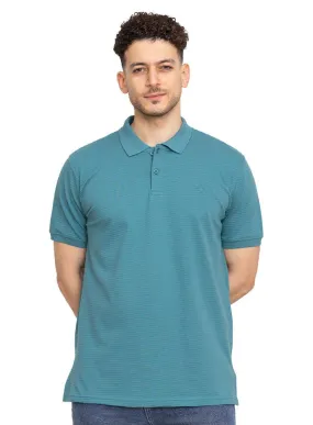 Green Olive Ribbed Polo