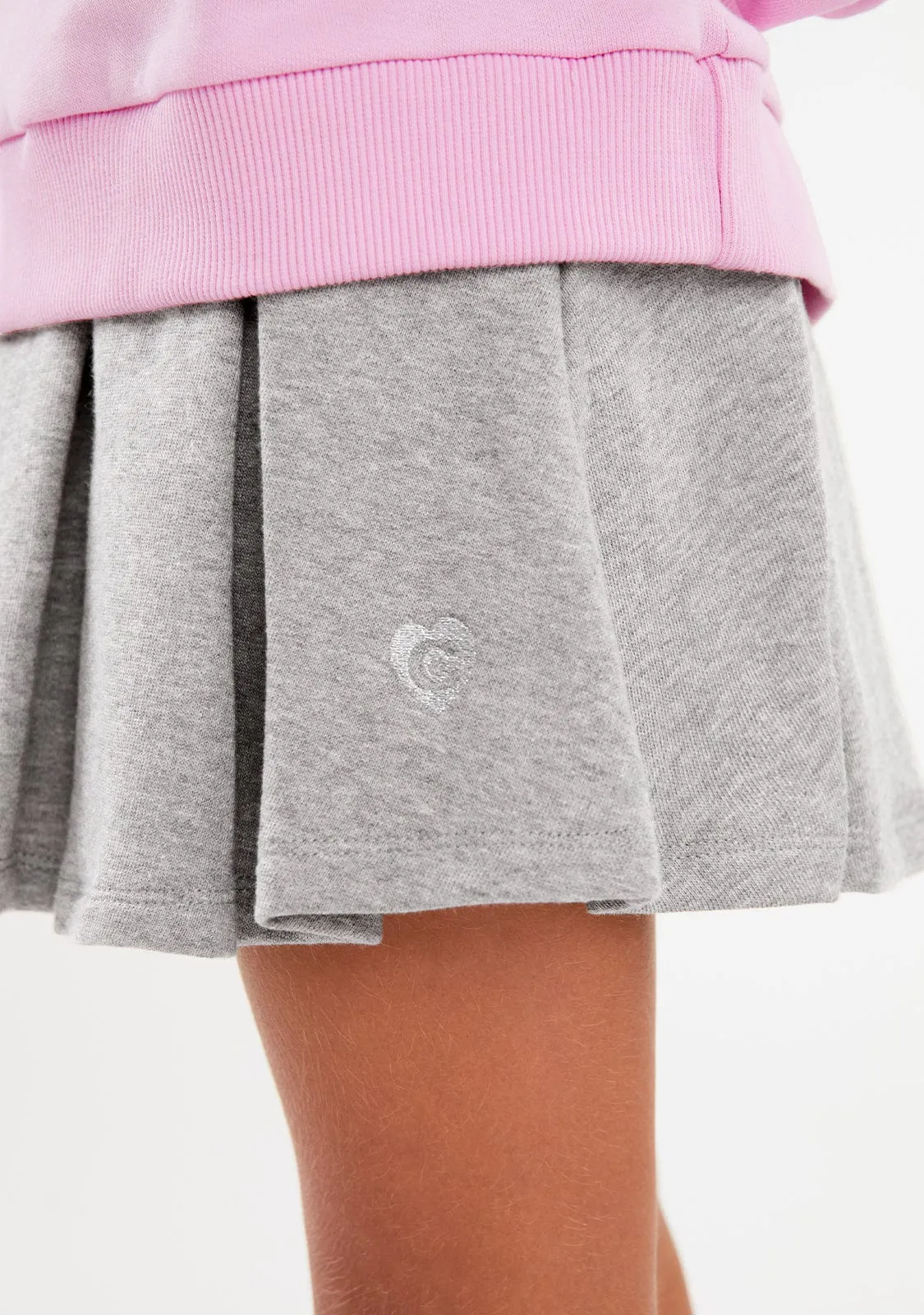 Grey Plush Skirt