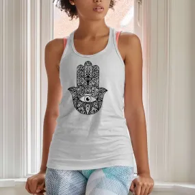 Hamsa hand yoga tank for ladies fashions