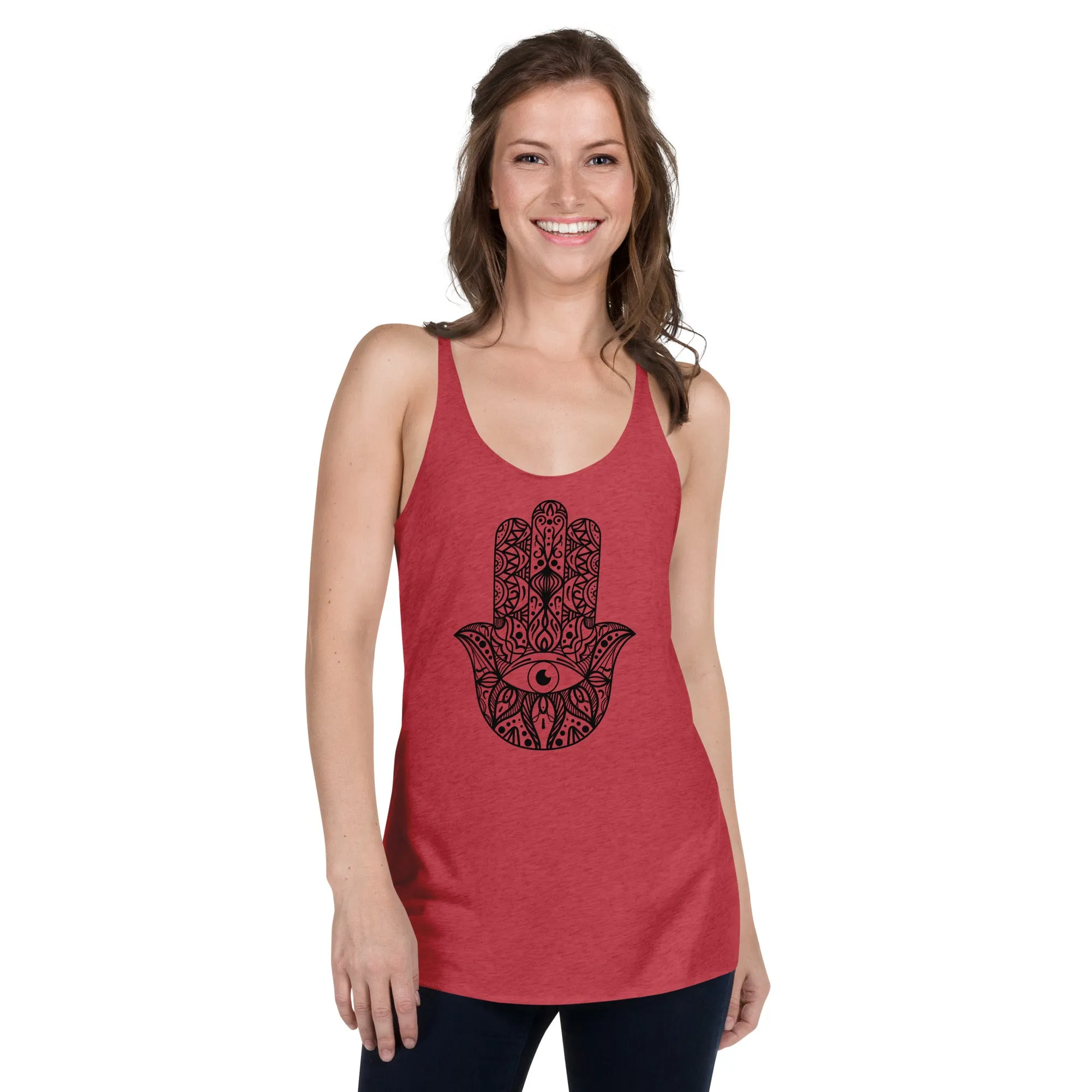 Hamsa hand yoga tank for ladies fashions