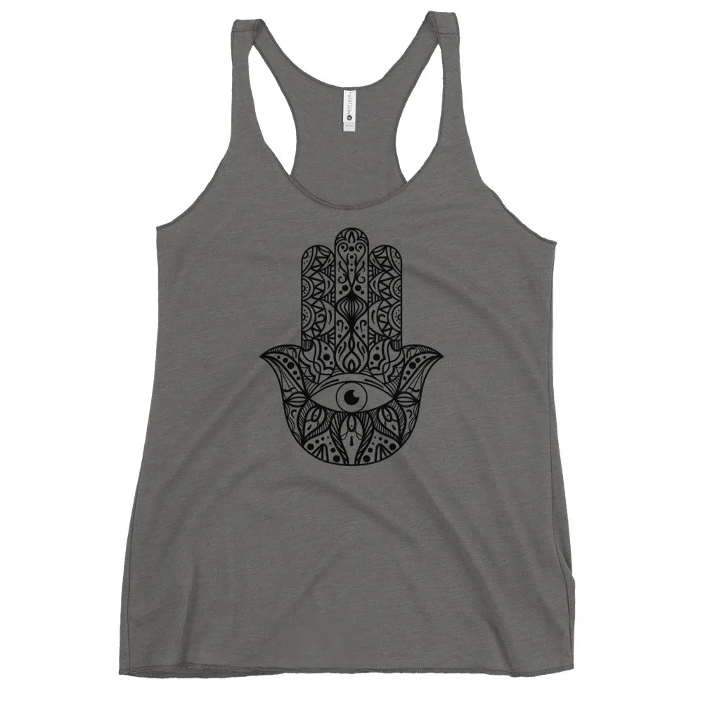 Hamsa hand yoga tank for ladies fashions
