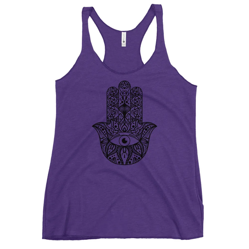 Hamsa hand yoga tank for ladies fashions