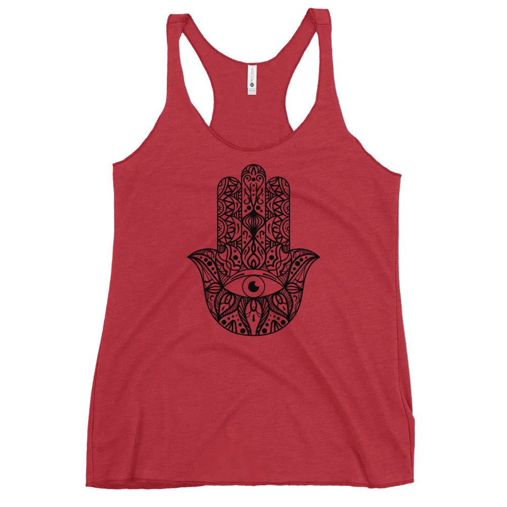 Hamsa hand yoga tank for ladies fashions