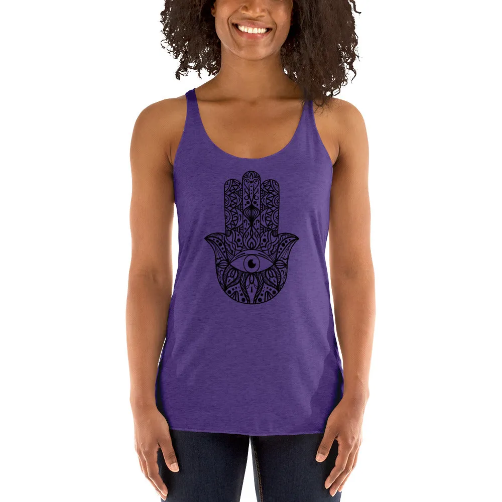Hamsa hand yoga tank for ladies fashions