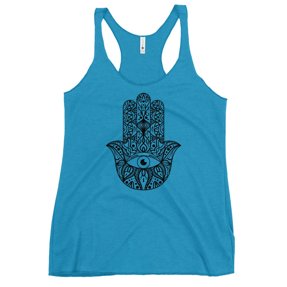 Hamsa hand yoga tank for ladies fashions
