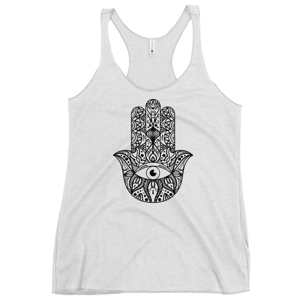 Hamsa hand yoga tank for ladies fashions