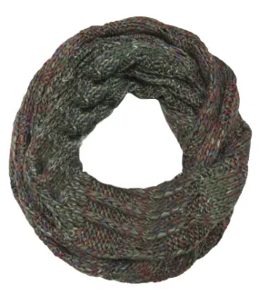 Hand Knit Chunky Weave Basket Infinity in Multi by Spun