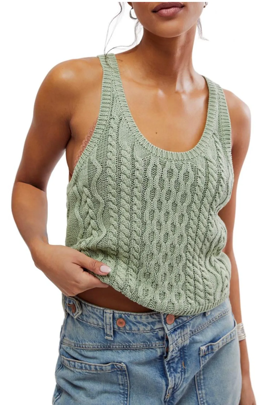High Tide Cable Tank - Green Tea