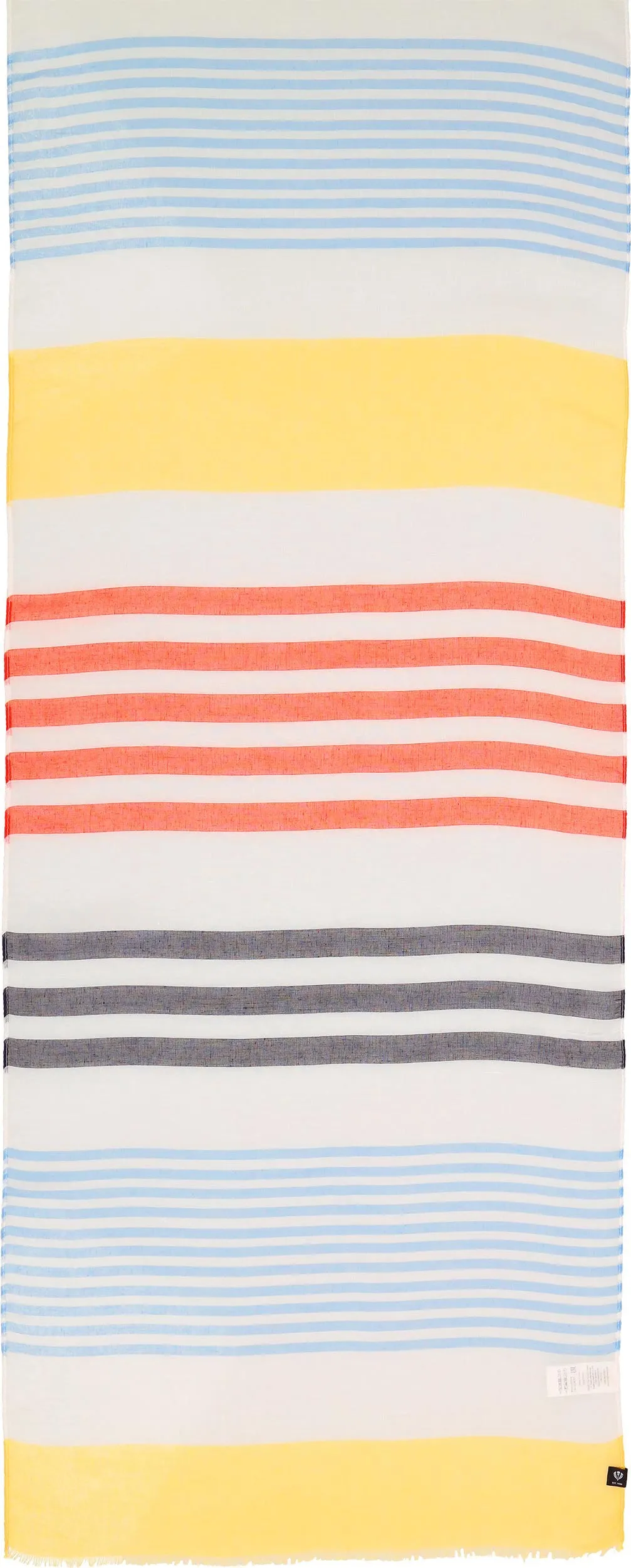 Horizontal Stripe Recycled Print Scarf