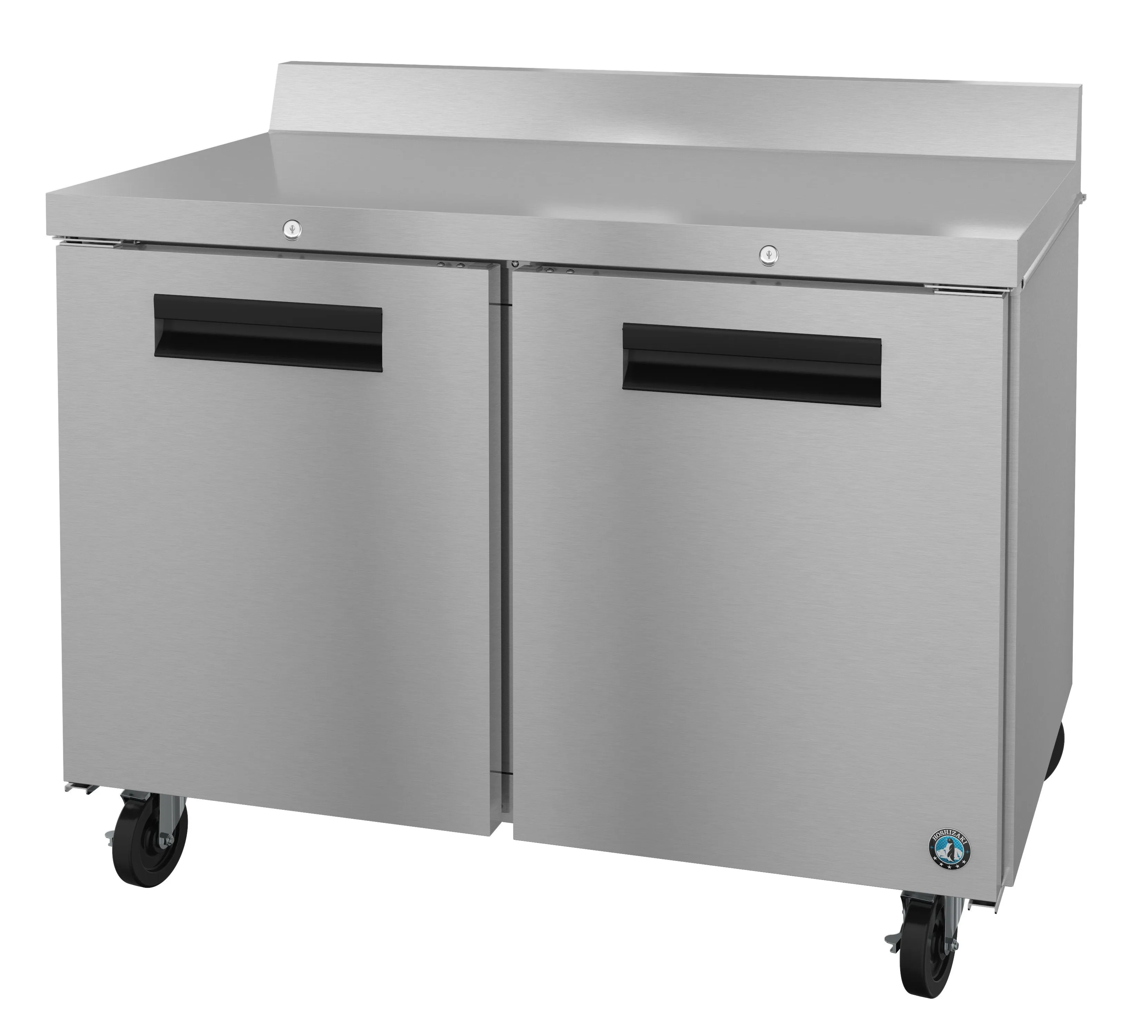 Hoshizaki WR48A-01 48" Two Door Worktop Refrigerator, Stainless Doors with Lock