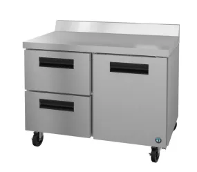 Hoshizaki WR48A-D2 48" One Door and Two Drawer Worktop Refrigerator