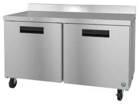 Hoshizaki WR60A 60" Two Door Worktop Refrigerator, Stainless Doors