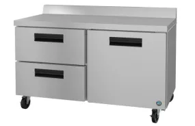 Hoshizaki WR60A-D2 60" One Door and Two Drawer Worktop Refrigerator