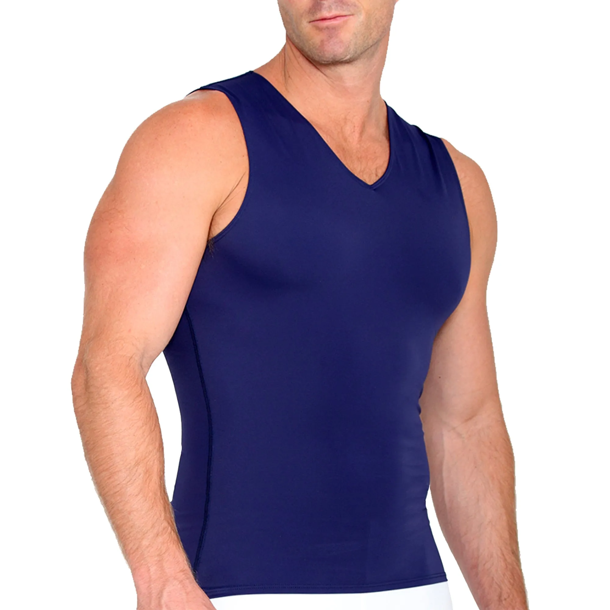 Insta Slim Compression Sleeveless V-Neck Tank VS00N1 by InstantFigure - InstaSlim - InstantRecoveryMD
