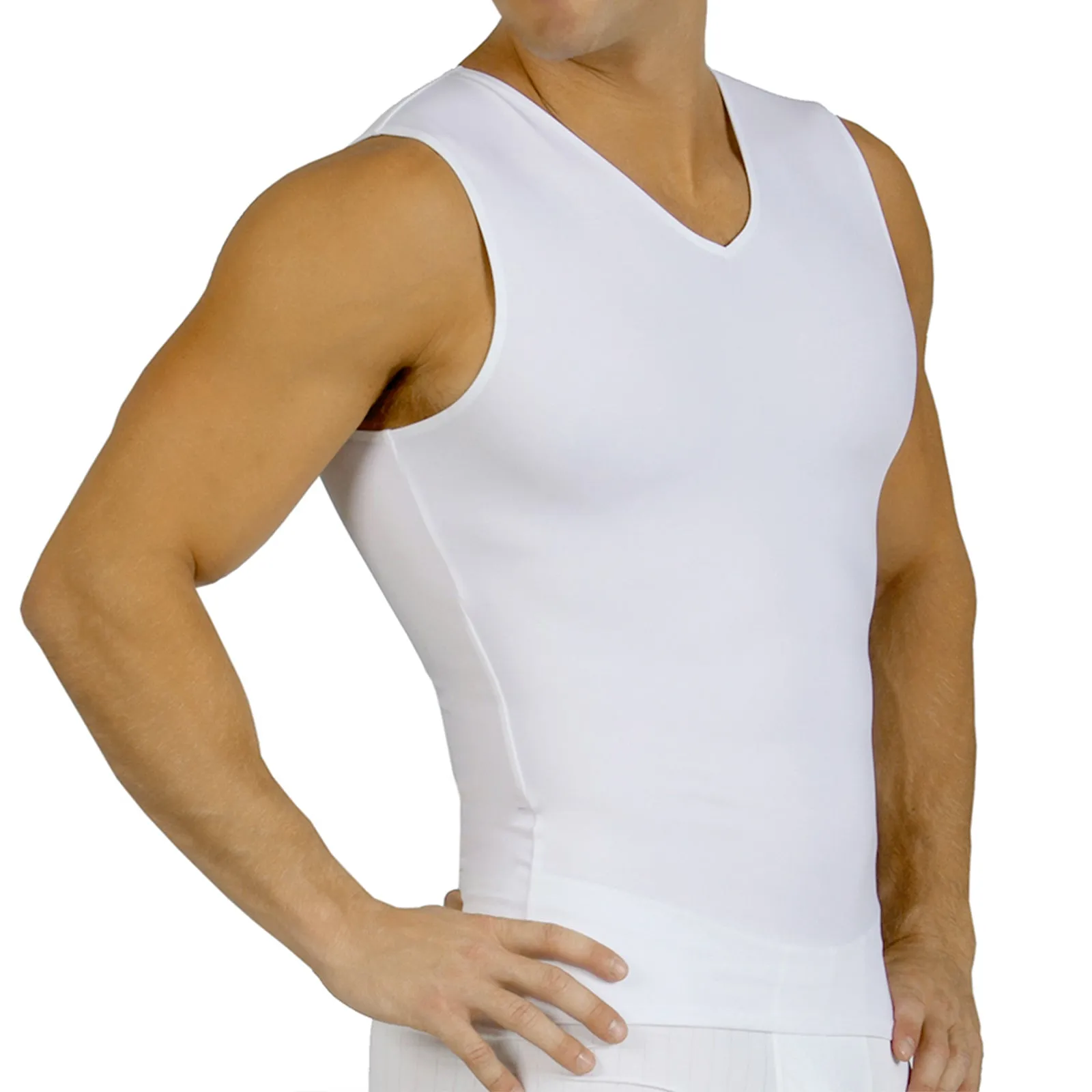 Insta Slim Compression Sleeveless V-Neck Tank VS00N1 by InstantFigure - InstaSlim - InstantRecoveryMD