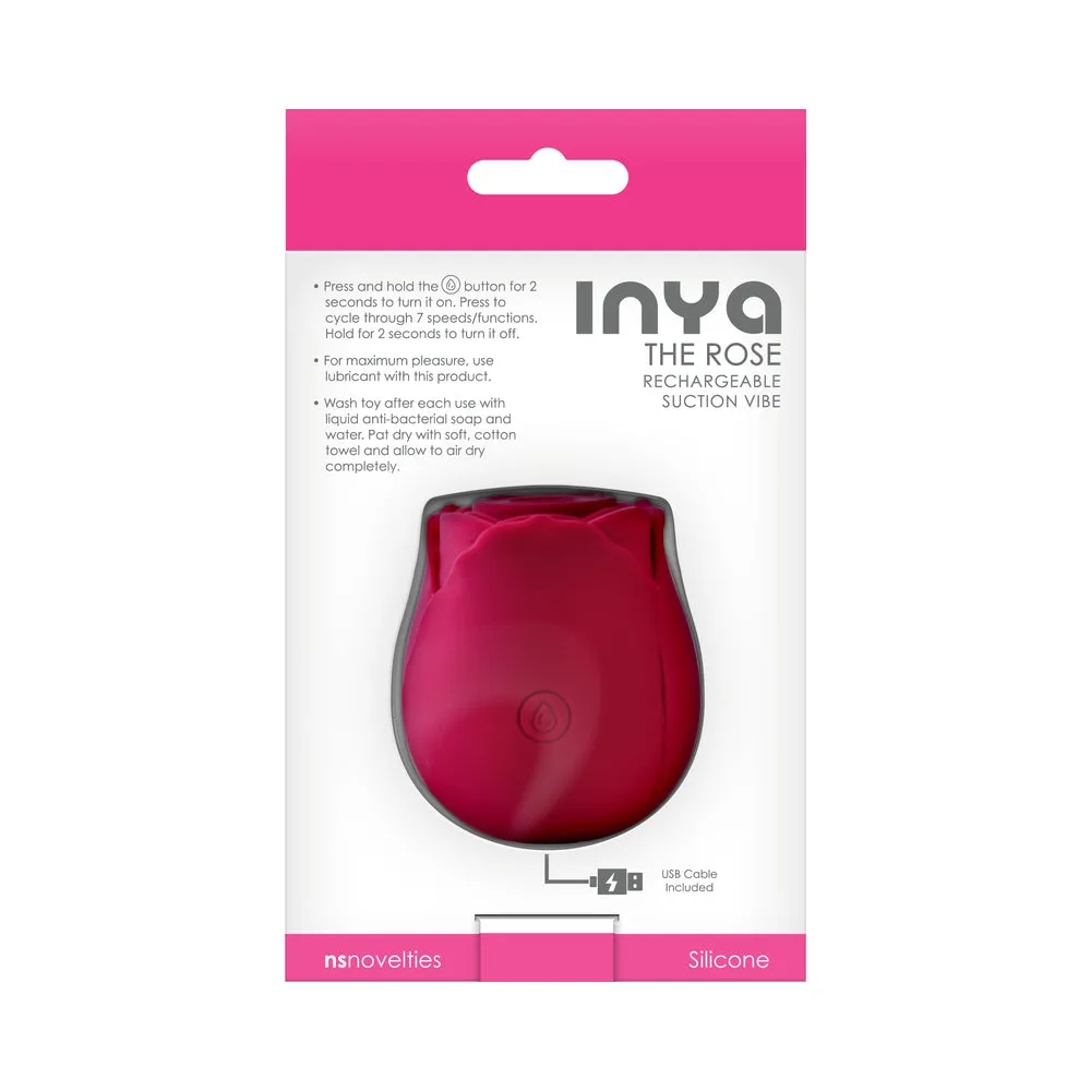 INYA The Rose Rechargeable Suction Vibe Red