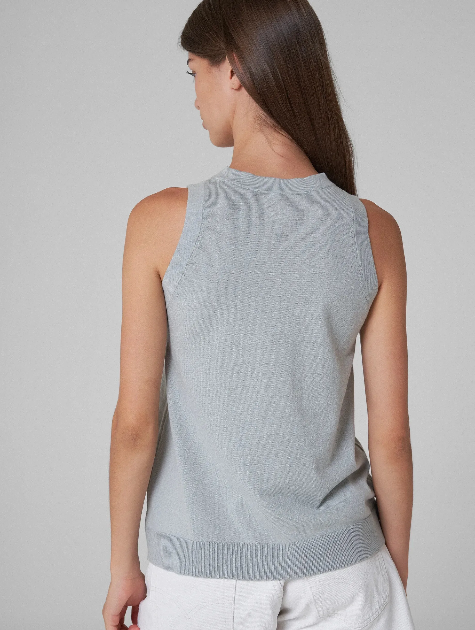 IRIS knitted tank top blue