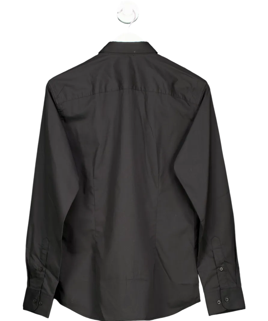 jack & jones Black Slim Fit Dress Shirt UK XS