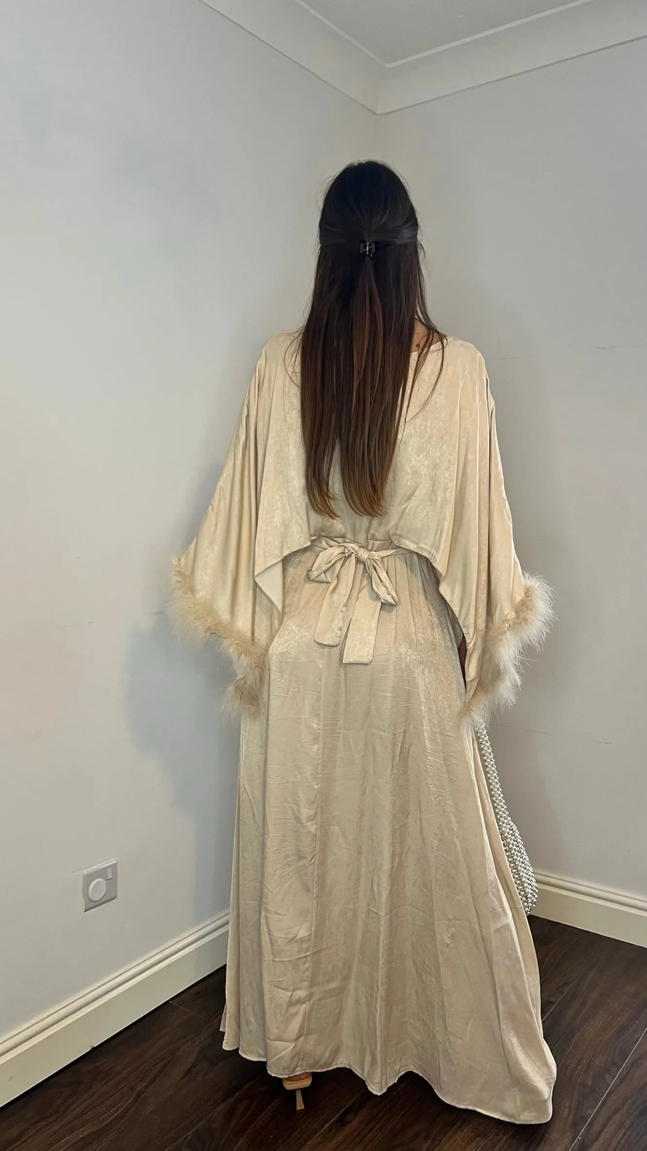 Kasheen Feather Dress - Cream